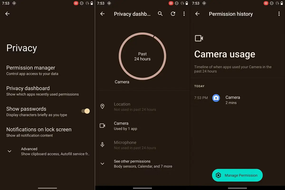 अपने Android फ़ोन का स्मार्ट उपयोग करें — Android Privacy Dashboard का इस्तेमाल करें