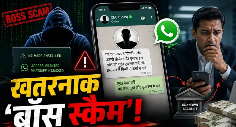 व्हाट्सऐप बॉस स्कैम का बढ़ता खतरा: ZIP फ़ाइलों के जरिए करोड़ों की साइबर ठगी से बचाव