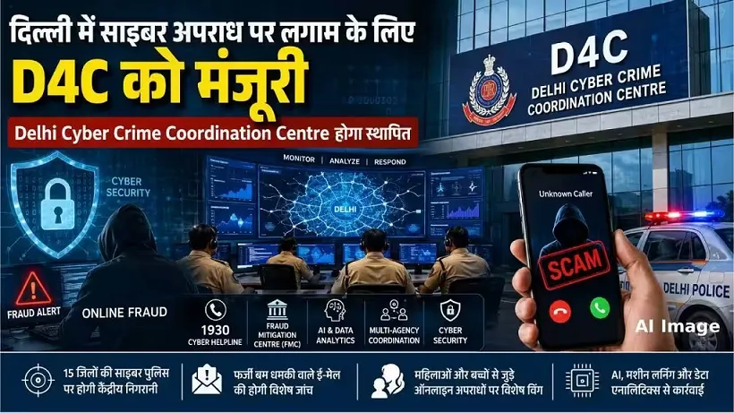 दिल्ली पुलिस का D4C: साइबर अपराधों के खिलाफ 24x7 एकीकृत कमांड सेंटर